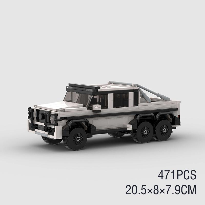 MOC Off Road Car Building Blocks Pickup Truck Bricks Cross Country Jeep SUV Humvee Speed Race City Overland Technical vehicle