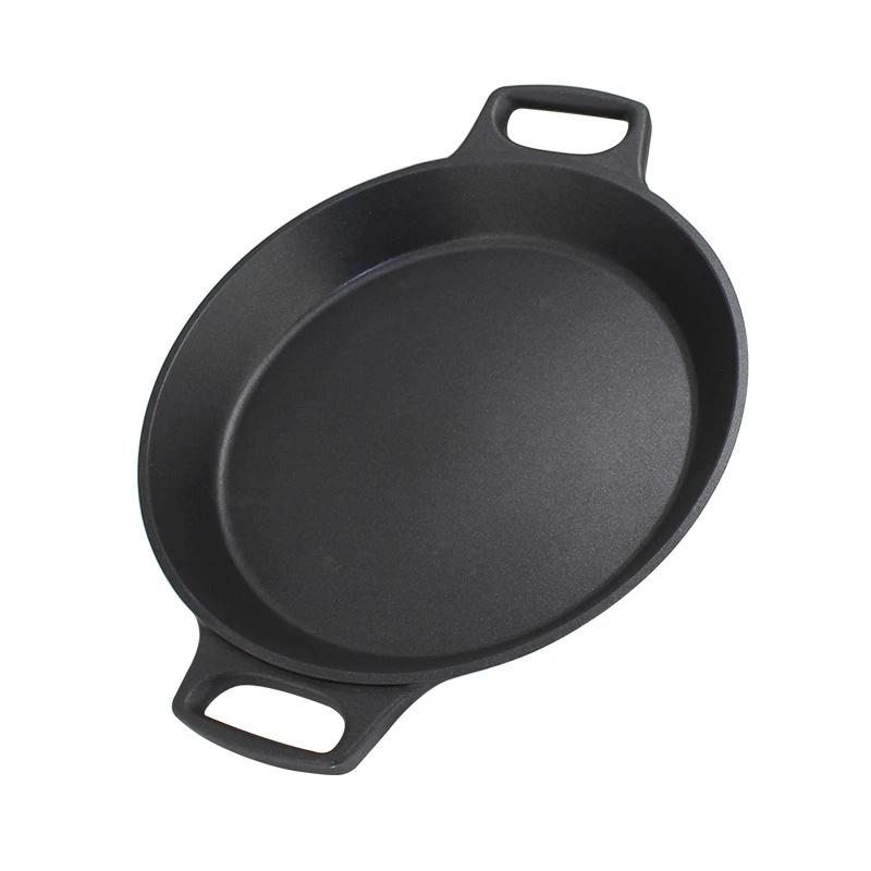 Crayfish plate Fried Bun Plate Double Ear Non stick Pancake Pot Steak frying pan pancake pan Flat bottom non stick seafood plate