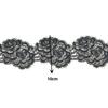 1Yard White Black Flower Lace Trim Fabric Handmade DIY Clothes Accessories 10CM Wide