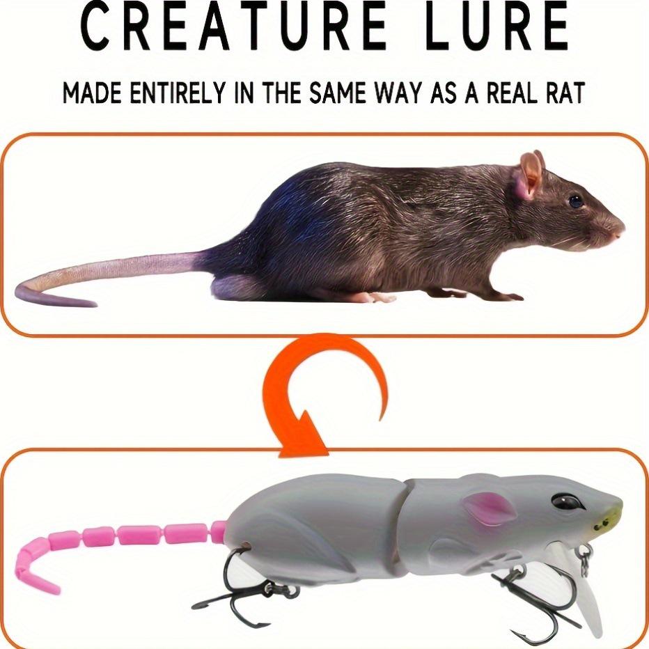 Lure: Five-Piece Boxed Bionic Mouse Jointed Pencil Minnow, 8cm/15.5g, Asp Mimic Fake Bait