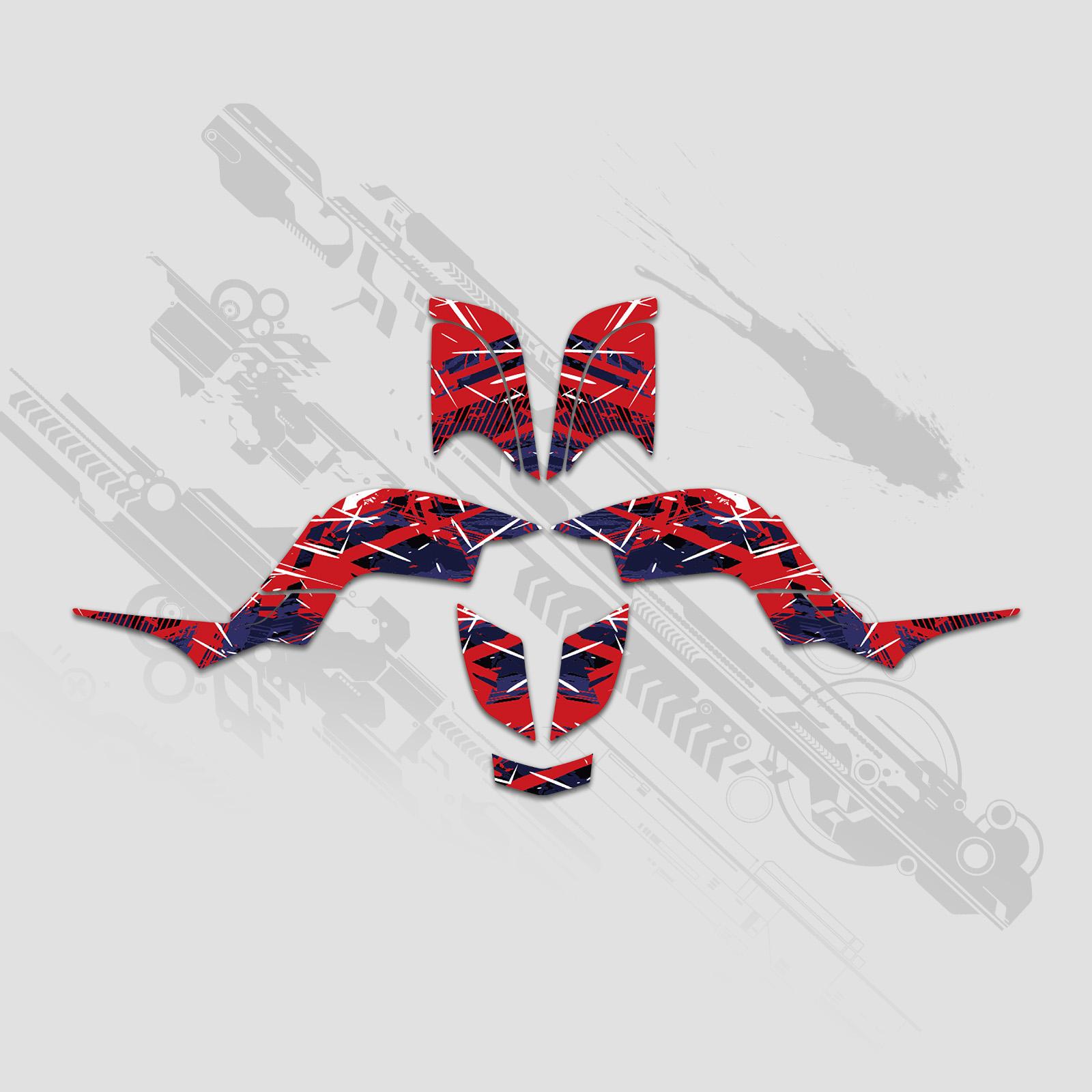 For Yamaha Raptor 660 2001-2005 2004 2003 2002 ATV Motorcycle Fairing Graphics Background Decals Sticker Customize YFM 660