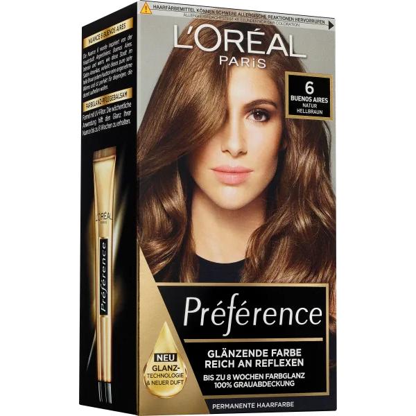 

L Oreal Preference Hair Dye 6 Buenos Aires 1st
