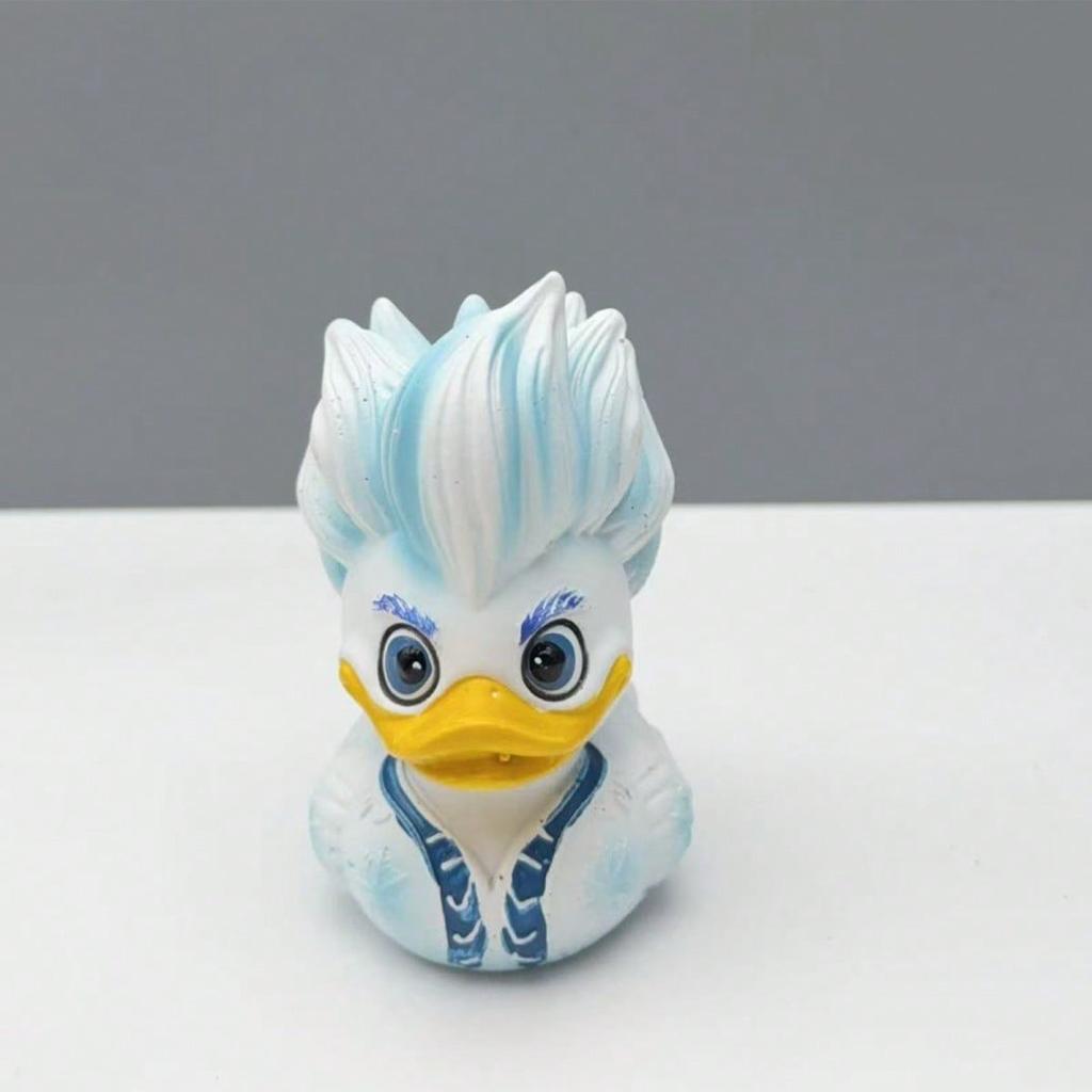 Duck Figurine Creative Ice/Fire Duck Statue Small Resin Animals Desktop Decorations For Home Office