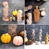 Halloween Skull Silicone Candle Mold Horror Triple Grimace Coffin Candle Decoration Halloween Mold Party Supplies