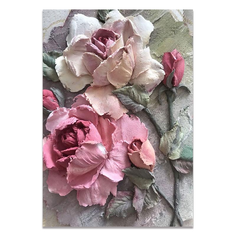 Retro Scandinavian Abstract Canvas Painting Wall Art Flower Posters and Prints Wall Pictures for Living Room Home Decoration