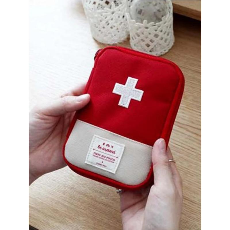 

Мини-Портативная Аптечка Дорожная Аптечка Аптечка Сумка Для Хранения Аптечка Аптечка Открытый Аварийный Кемпинг красный