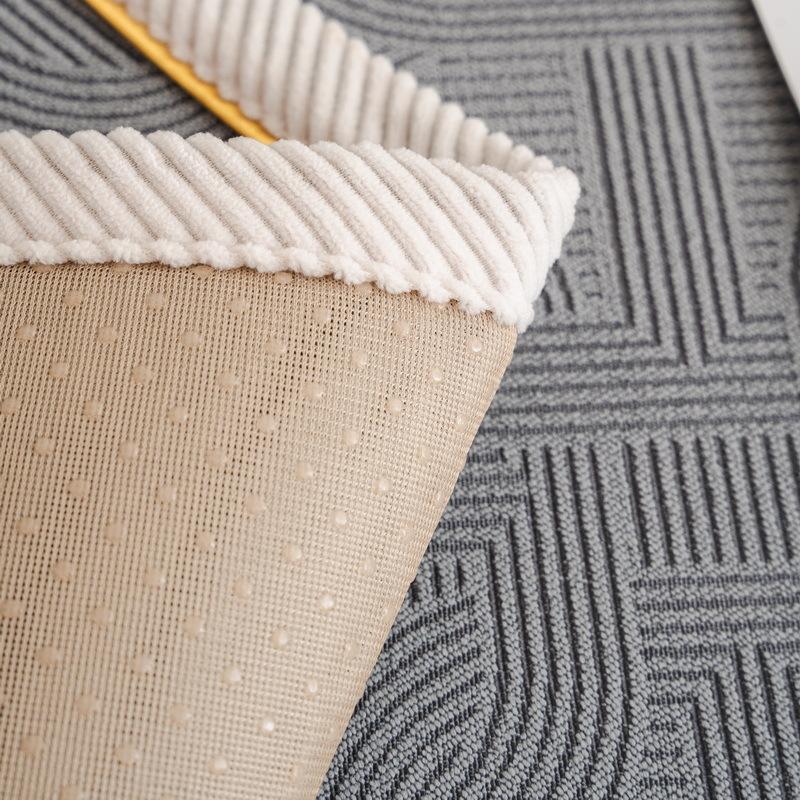 Living Room Solid Color Sofa Cover Thickened Non-Slip Cushion Cover Chenille Four Seasons Universal Sofa Cover Back Towel Decor