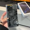 Transparent Square Back Tube Case Casing Protection For iPhone 11 16 ProMax 14 Pro Max 12 15 Plus 13 Anti-Oxygen,Fierce Dragon Pattern