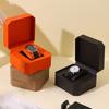 PU Leather Single Watch Storage Box Protective Travel Jewelry Organizer  for Men Gift