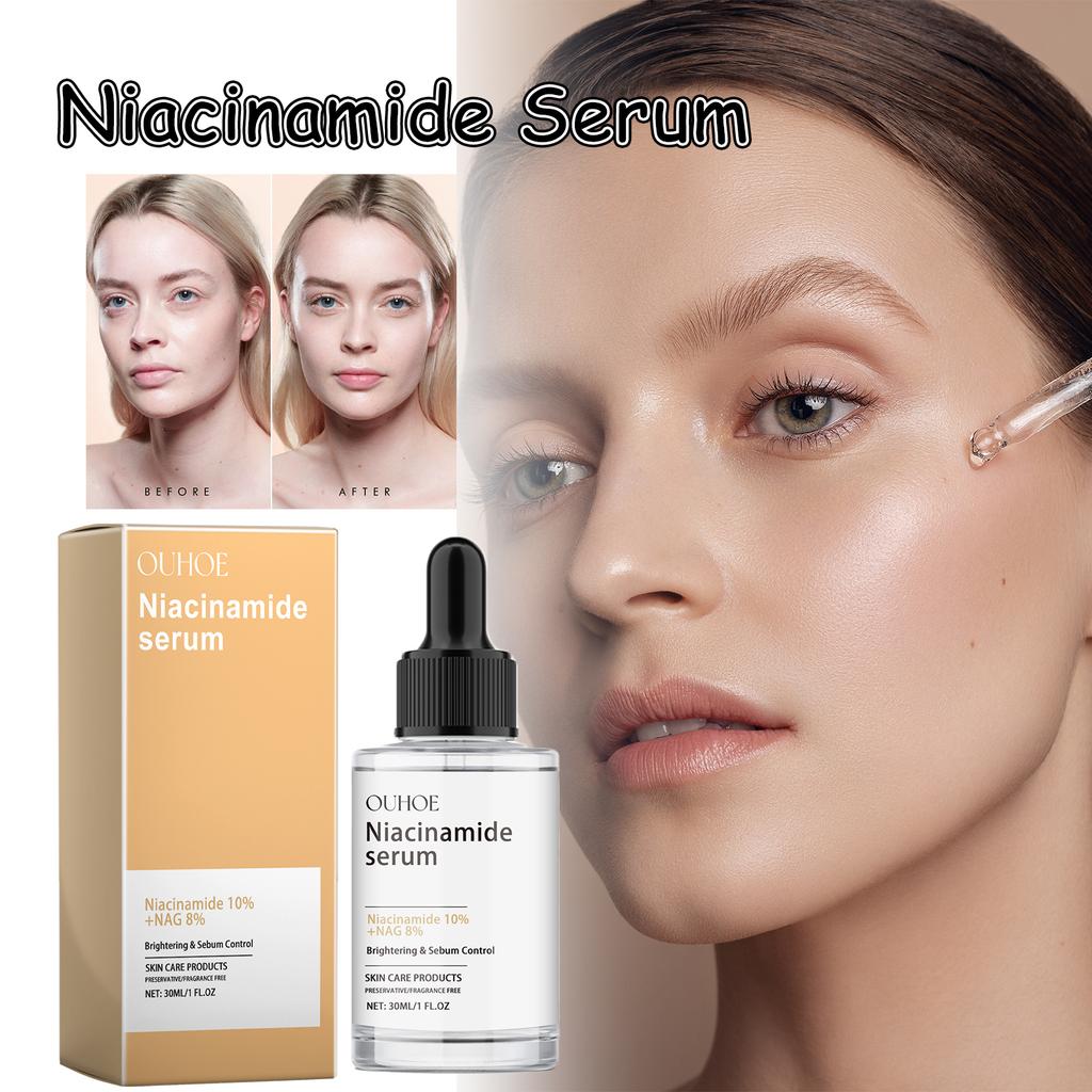 Niacinamide Serum 30ml Deep Moisturizing Brightening Reduces Dark Spots Hydrating Glow Even Skin Tone Face Serum