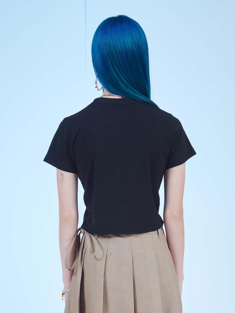 DILETTANTISME Never Die Graphic Crop T-Shirt