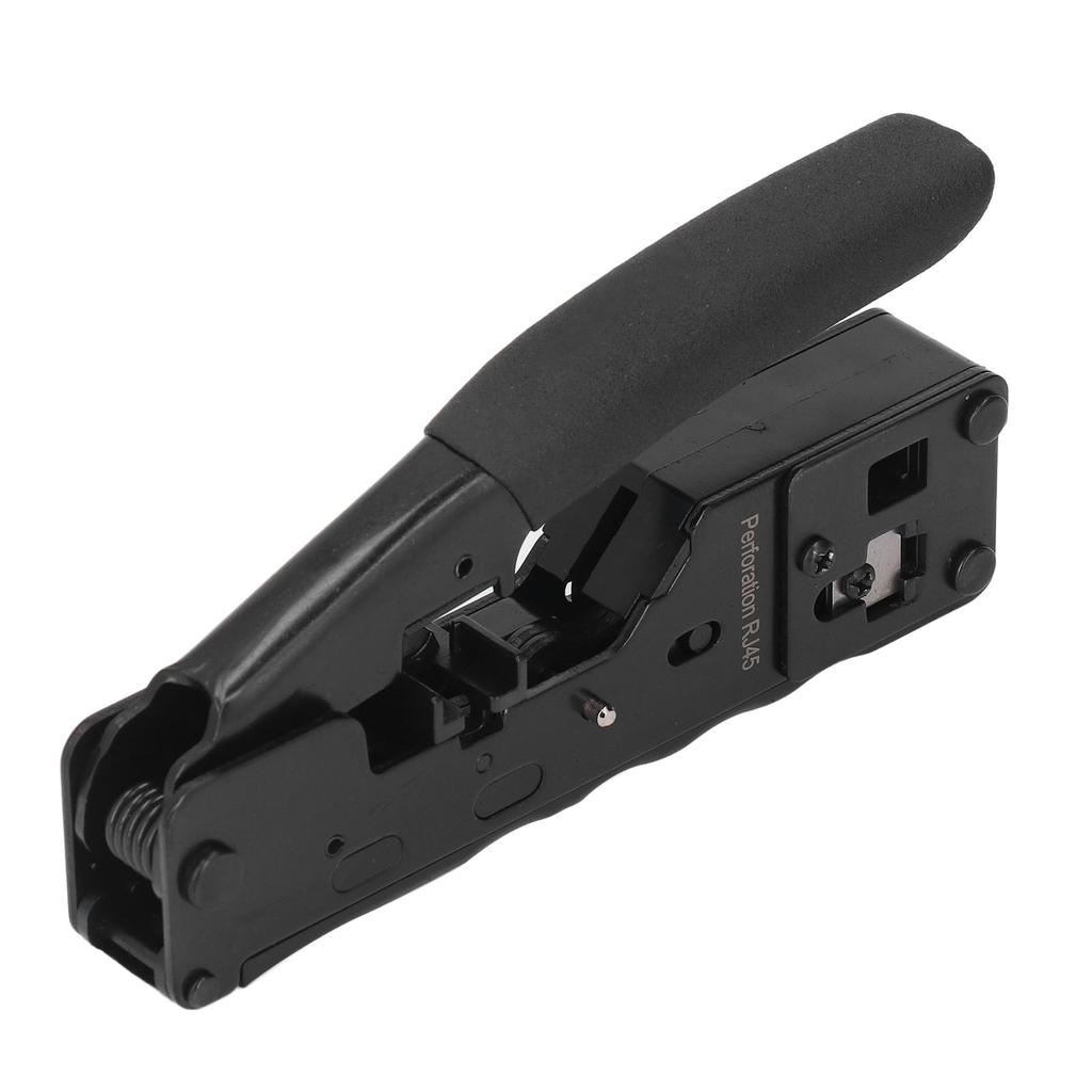 Zestaw szczypiec do zaciskania kabli z grzechotką Zaciskarka do kabli sieciowych Narzędzie do ściągania izolacji i cięcia z 10 szt. RJ