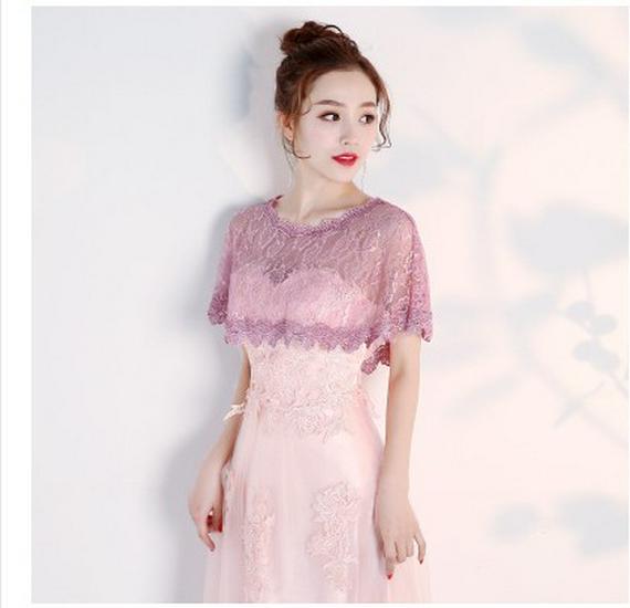 

Элегантная кружевная свадебная и вечерняя шаль для лета