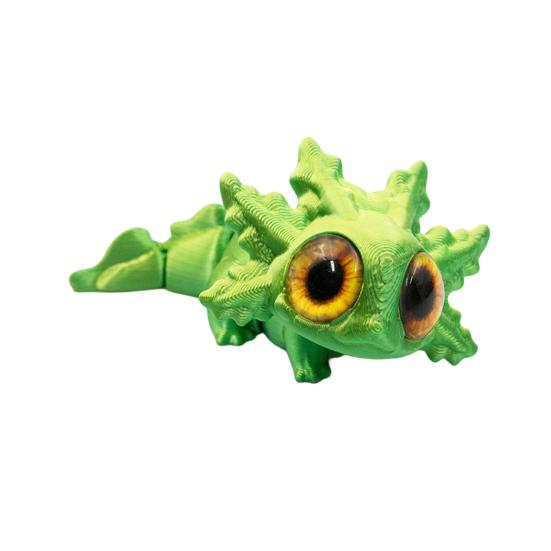 3D Printed Salamander Figurine Movable Joints Salamander Figure Articulated Animal Model Fidget Toy Home Office Desktop Decoration Ornament