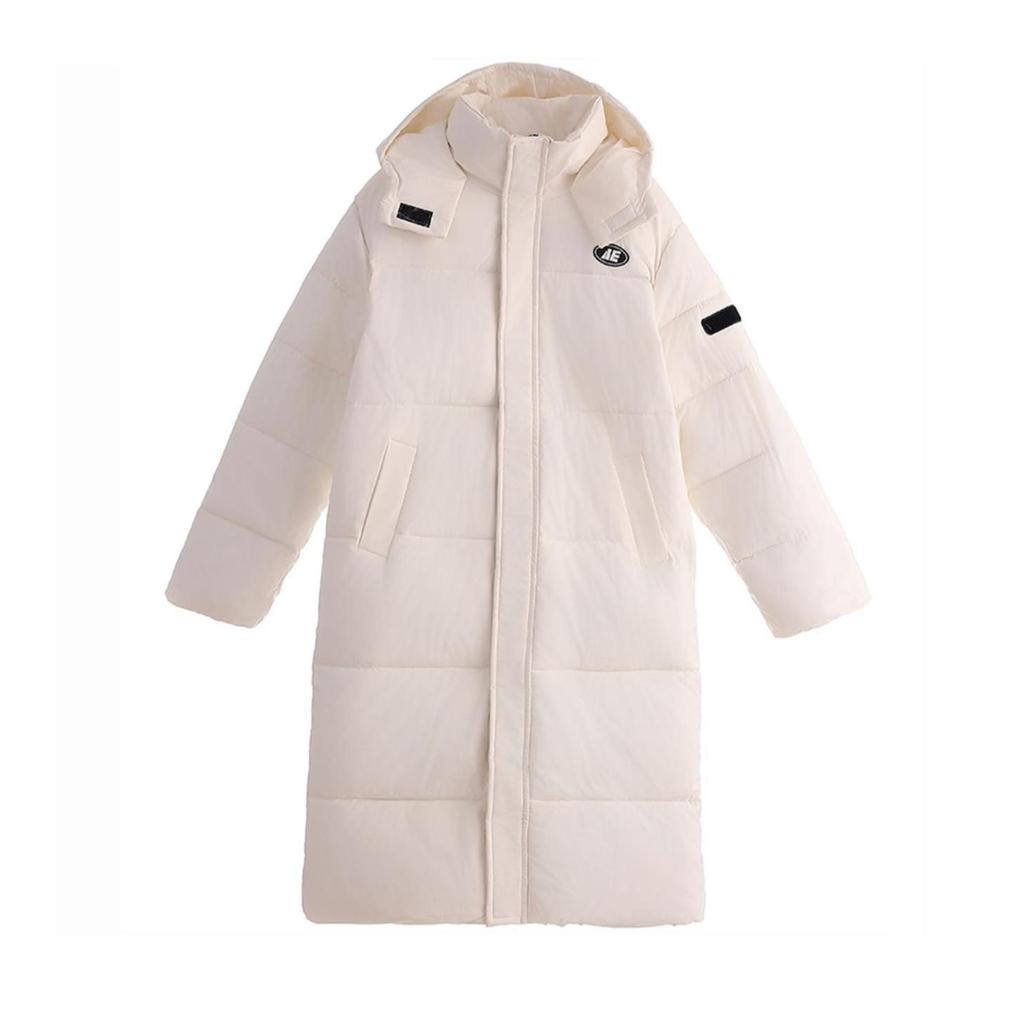 Long Down Cotton-padded Clothes, Winter Korean Version, Black Cotton-padded Clothes, Warm Fashion, Thickened Coat.