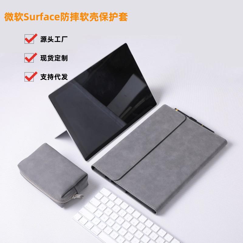 Surface Pro 12/11/10/9/8/7/6/5/4 Go 4/3/2 Protective Case With Kickstand Shockproof TPU Cover Sleep/Wake Multi-Angle Stand