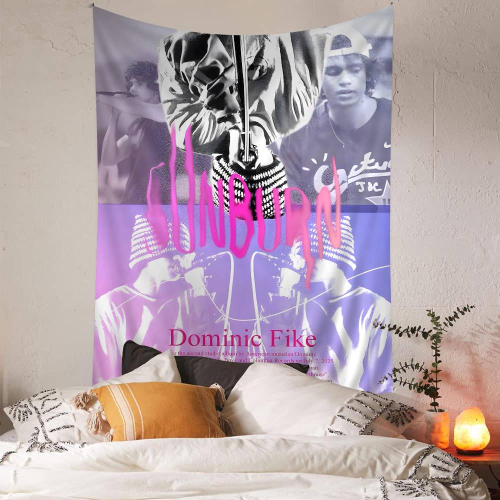 Pop-Sänger Dominic Fike Hippie Wandbehang Wandteppiche Bohemian Wandteppiche Mandala INS Heimdekoration