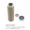 CB Japan Octabottle Holms, Gray, 460ml, Direct Drinking, Vacuum Insulated Stainless Steel Bottle with Dedicated Holder