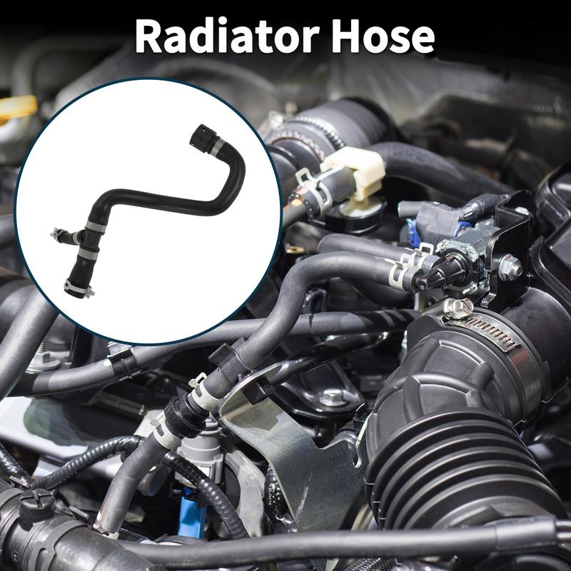 X Autohaux Radiator Hose Heater Hose for Volvo S60 2008-2018 No.31274173 Rubber Coolant Pipe Black 1 Pc