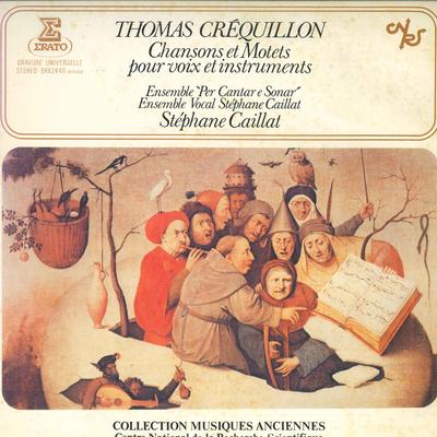 LP Record THOMAS CREQUILLON - ENSEMBLE PER CA - Chansons Et Motets Pour Voix Et Ins ERX2440PROMO ERATO Japan Classical Used