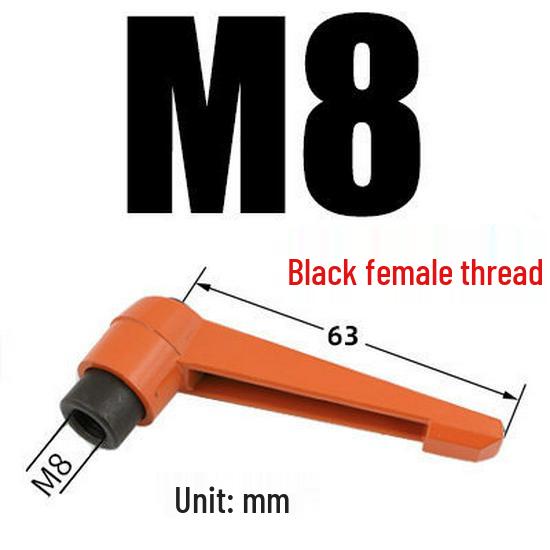 Adjustable Ratchet Handle L-Shaped Wrench with M5/M10/M16 Set Screw 7-Shaped Quick Lock Bolt