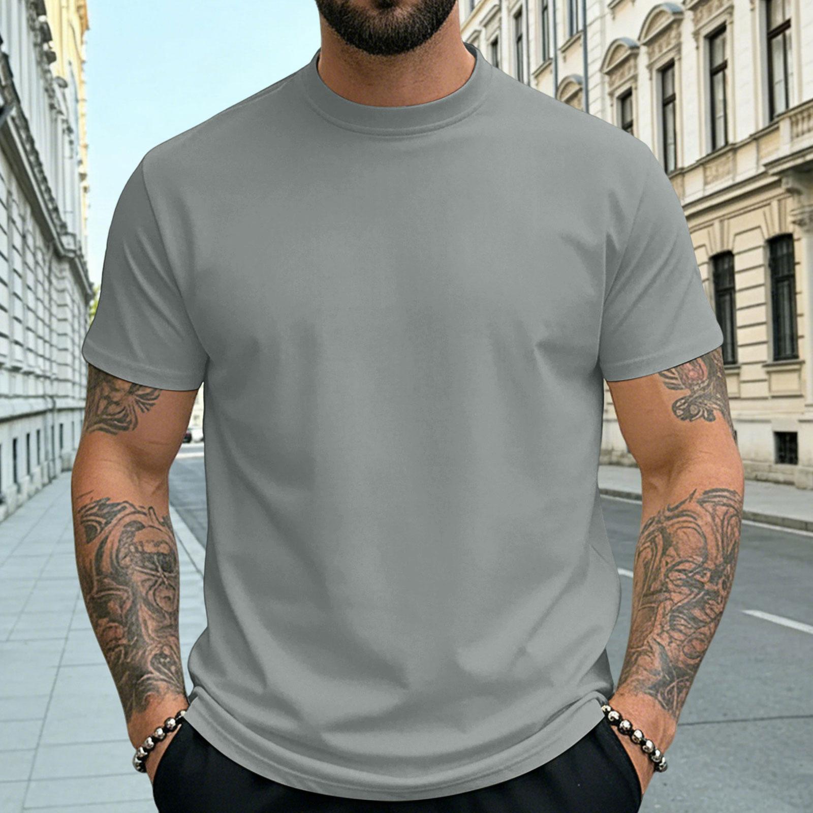 

Мужская летняя футболка с коротким рукавом, быстросохнущая, майка, топ S