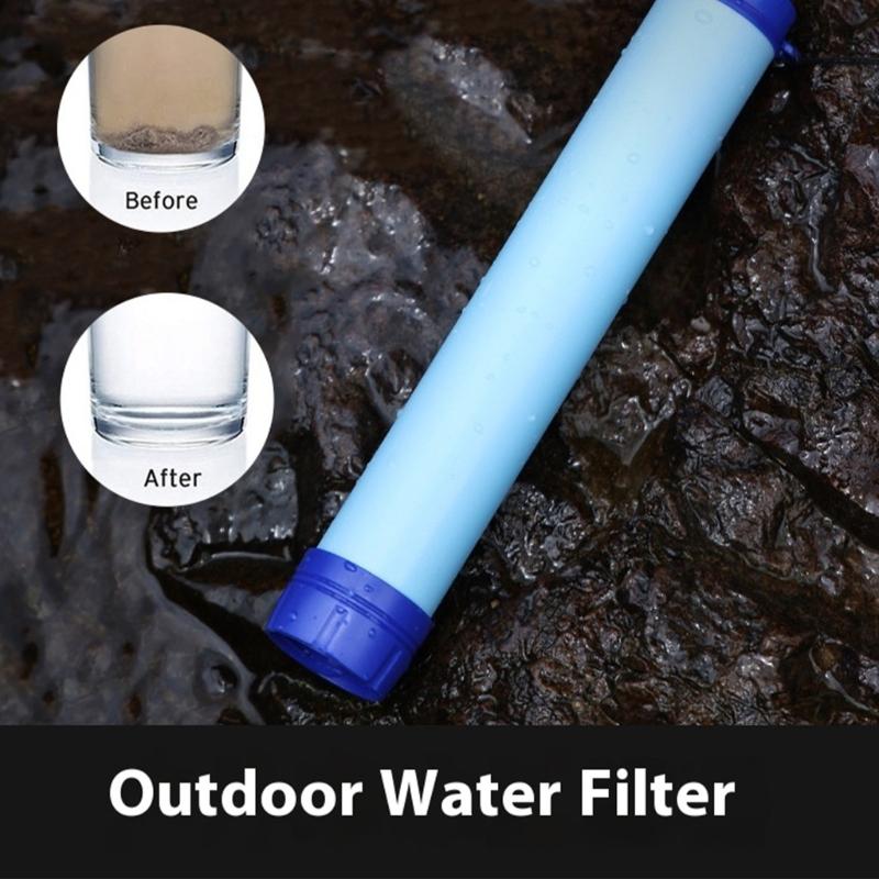 Emergency Water Filter For Natural Disasters Removes Bacterias Protozoan Microplastics Outdoor Survival Essential Tool
