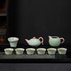 Ge Kiln Chinese Ceramic Tea Set - 10-Piece