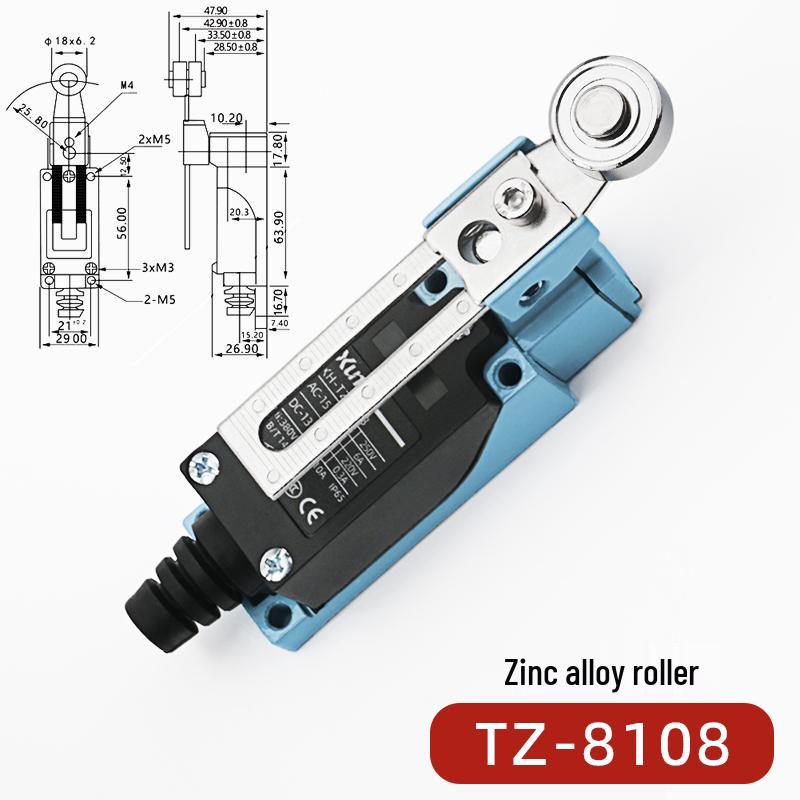 Limit Micro Switch TZ-ME8108 Series: Models 8104, 8107, 9101, 8111, 8112, 8166