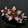Women Large Hair Claw Rectangle Hair Clips Hairpin Flowers Hair Accessories