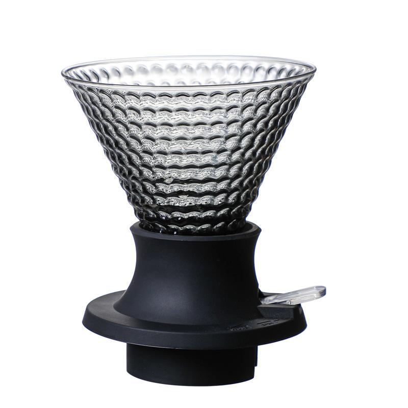 Glass Coffee Drip Filter Cup Reusable Conical Immersion Hand Brewed Dripper Reusable Combination Hand Made Barista Tools