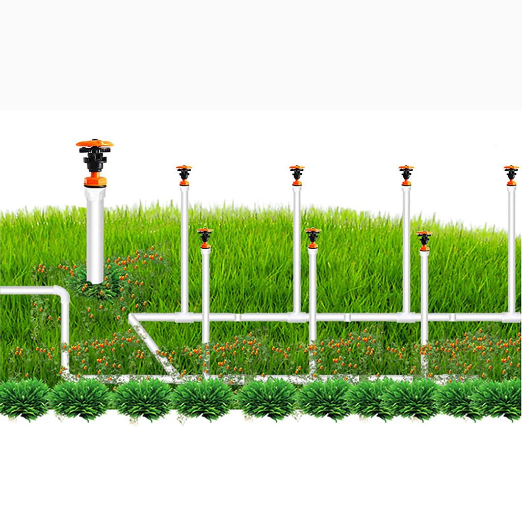 1/2"Male Thread Garden Watering Sprinkler 360° Rotating Lawn Flower Field Orchard Irrigation Nozzle Oscillating Rotary Sprinkler