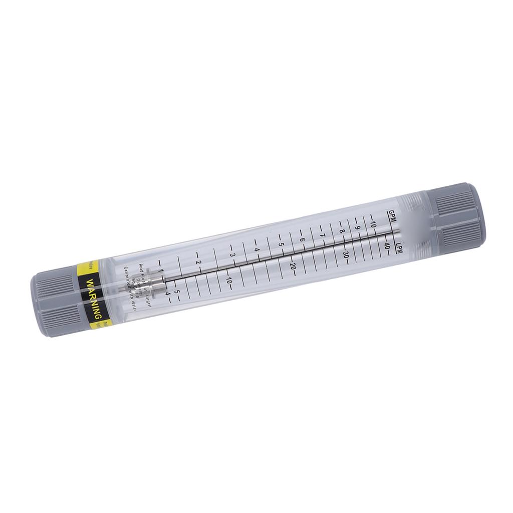 Liquid Flowmeter Tube Type 1?10GPM Accurate Scale Transparent Acrylic Water Flow Meter G1 Female