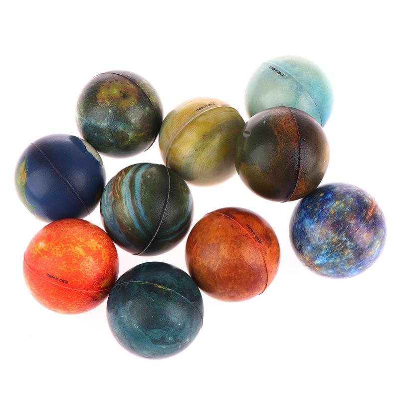1Pc Random Solar System Planet Elastic Bouncing Balls Rubber Outdoor
