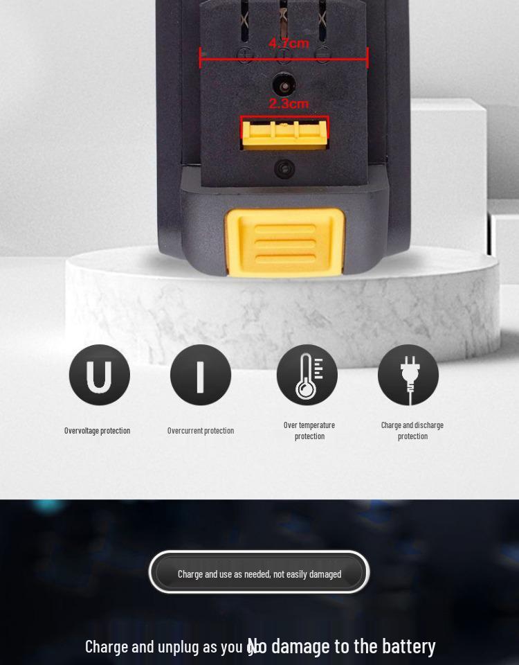 Compatible Lithium Battery for Dayi 48VF/88VF Impact Wrench, Angle Grinder, Electric Hammer