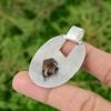 Daughters Day Sale Sterling Silver Smoky Quartz Rough Stone Wife Pendant Jewelry