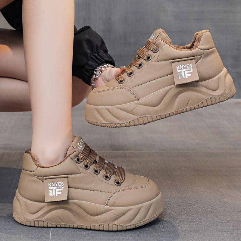 

Женская обувь с круглым носком, сабо на платформе, осенние повседневные женские кроссовки с открытым носком, новые ползучие туфли, маленькие осенние спортивные зимние кроссовки из ПВХ 35 хаки