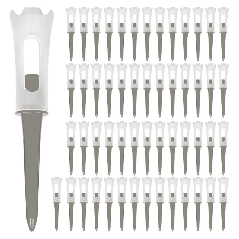 50Pcs/pack Golfs Tees Golfs Plastic Tees Golfs Base Support Tees Golfs Tees Driver Training Accessory Golfs Holder Set