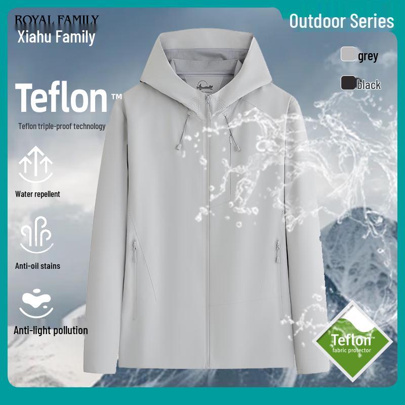 

Men s Teflon Hooded Outdoor Jacket WJ076 3XL