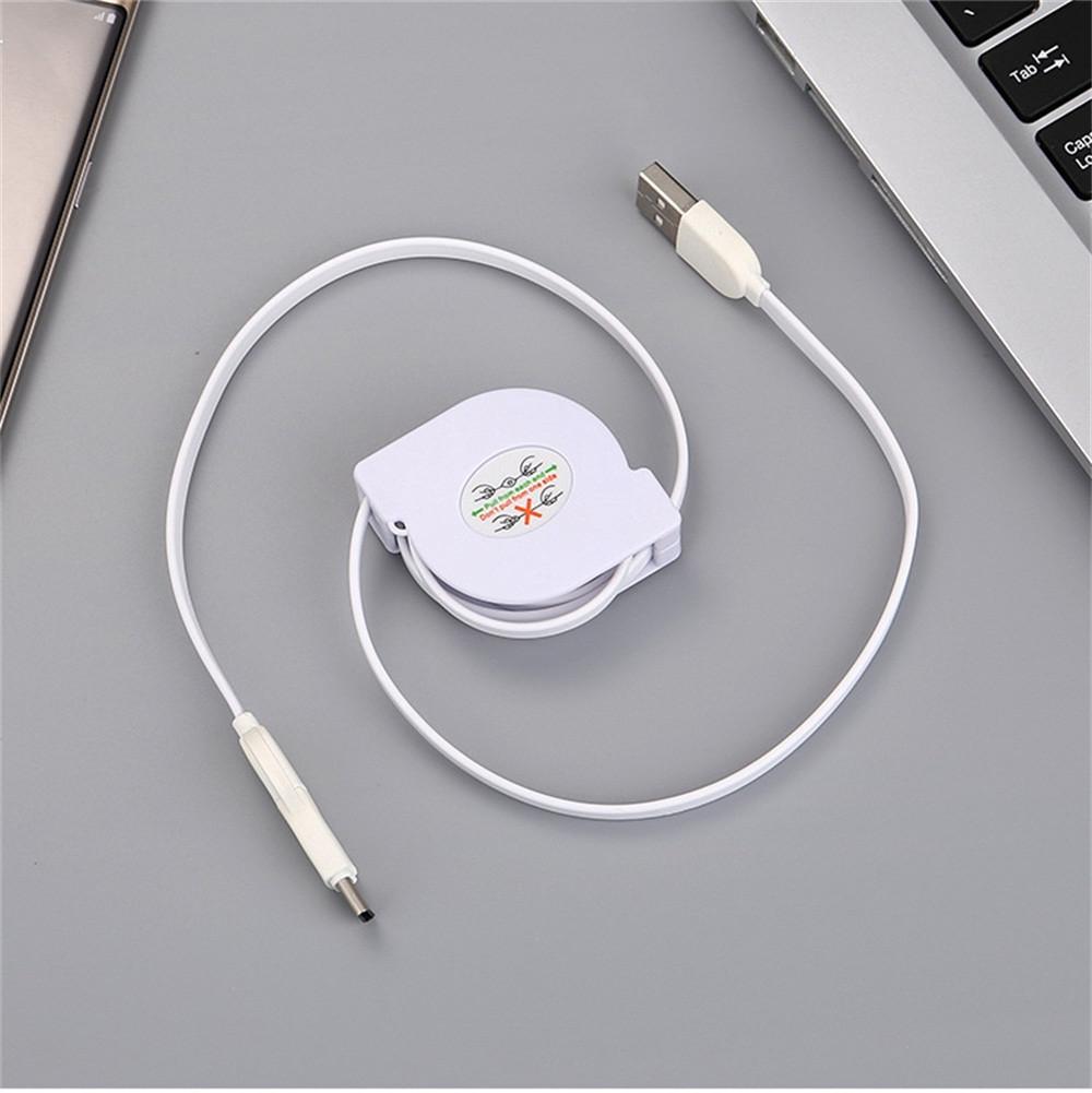 

1M/3FT Універсальний висувний кабель-зарядний пристрій Micro USB та Type-C 2 в 1 білий