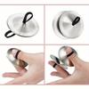 1 Pair Silver Finger Cymbals - Traditional Middle Eastern Hand Drum Dance Props | Belly Dance Accessories for Performers ZSY