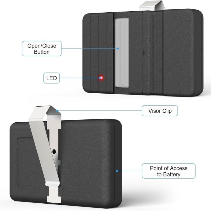 Garage Door Remote Control Electric Garage Door Gate Remote Door Opener Plastic Texture Suitable for Various Models