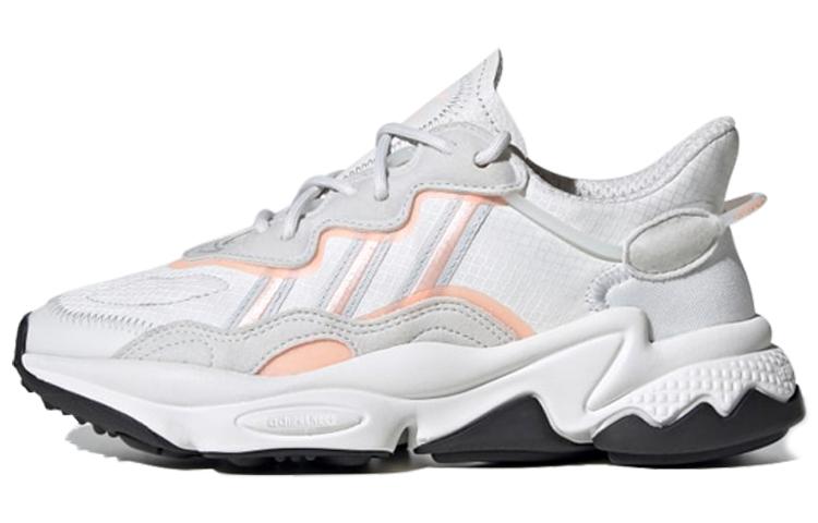 Adidas Originals Ozweego J Cushioning Low top Kids Lifestyle Shoes White Gray Orange Unisex FV5827 36