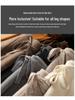 Women's High Waist Wool Wide-Leg Pants: Autumn/Winter Drape Loose Cashmere Knit Casual Wear.