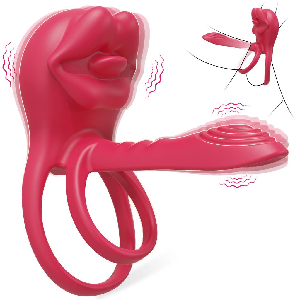 Cock Ring Vibrating Cock Rings for Man Couple Stimulator Ejaculation Delay Penis Ring Semen Lock Ring Adult Erotica Products 18