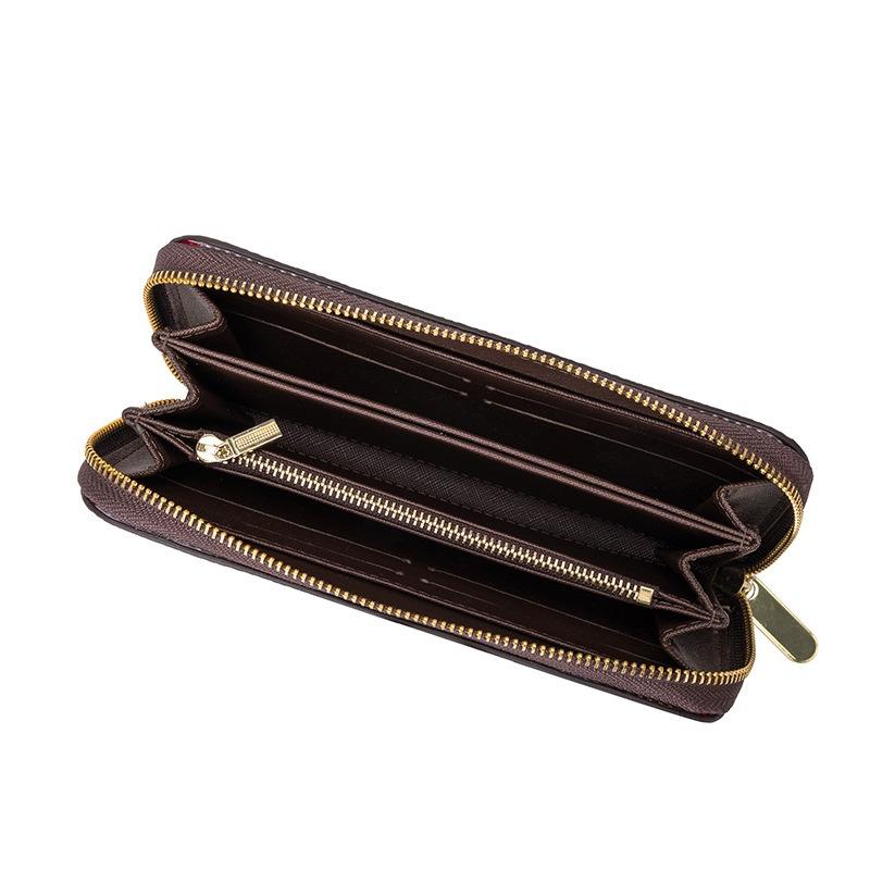 New Fashion Printed Retro Wallet Women's Simple Versatile Atmospheric Clutch Bag Mobile Phone Bag Change Bag