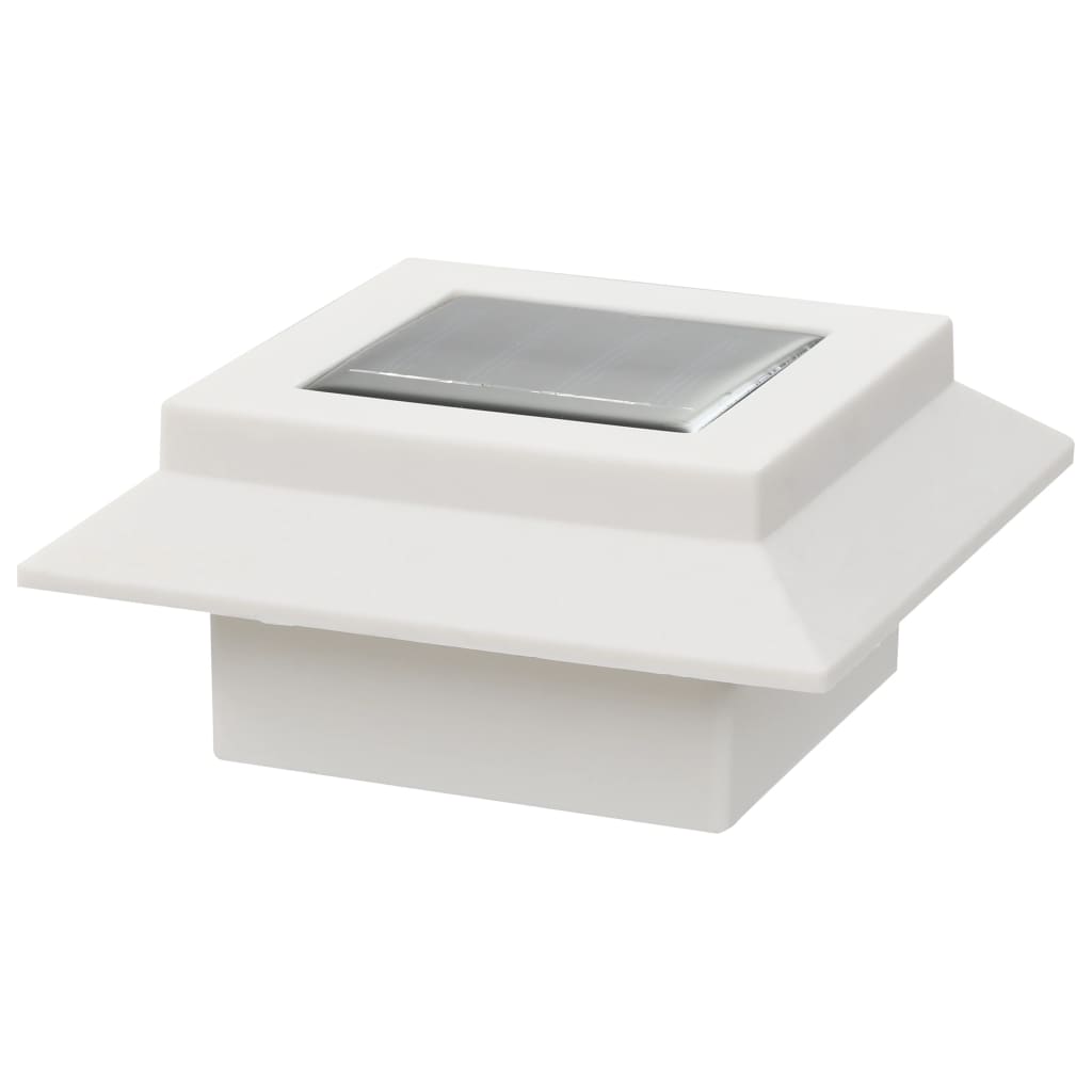 Outdoor Solar Lights 6 pcs LED Square 12 cm White