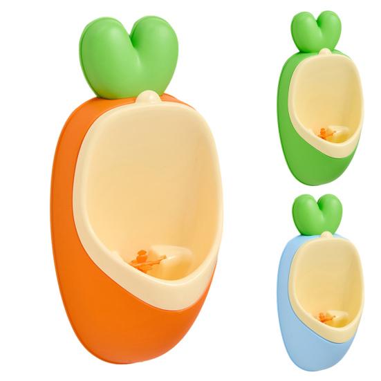 Boy Urinal Potty Detachable Design Carrot Shape Interactive Learning Toddler Training
