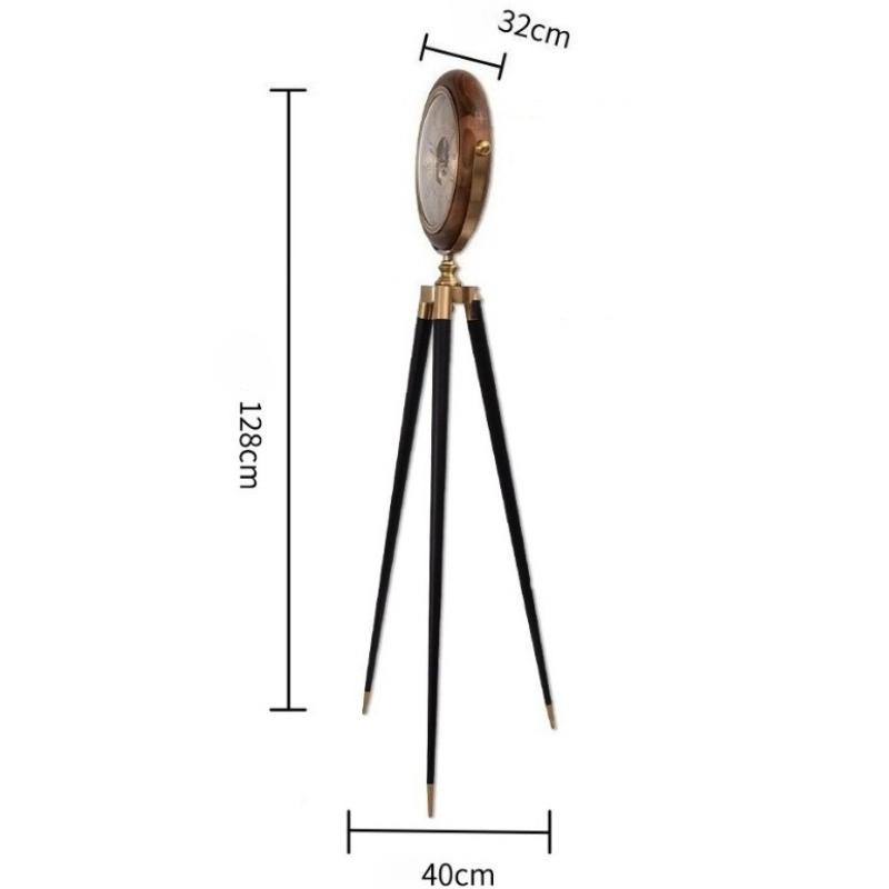 

Floor Desk Clock Luxury Silent Standing Clocks Solid Wooden Antique Clock for Living Room Nordic Retro Interior Accessories