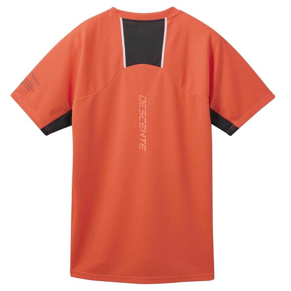 DESCENTE Short Sleeve Volleyball Easy to Move Raglan for Men and Club Activities OR00 Shirt, Moisture-Wicking, Quick-Drying, Breathable, in, Sleeves,